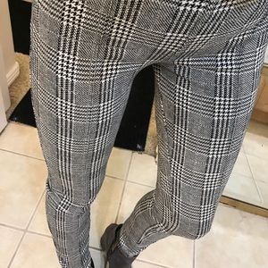 Checkered trouser leggings